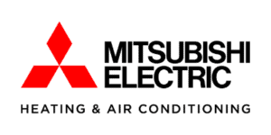 Mitsubishi Electric Heating & Air Conditioning logo.